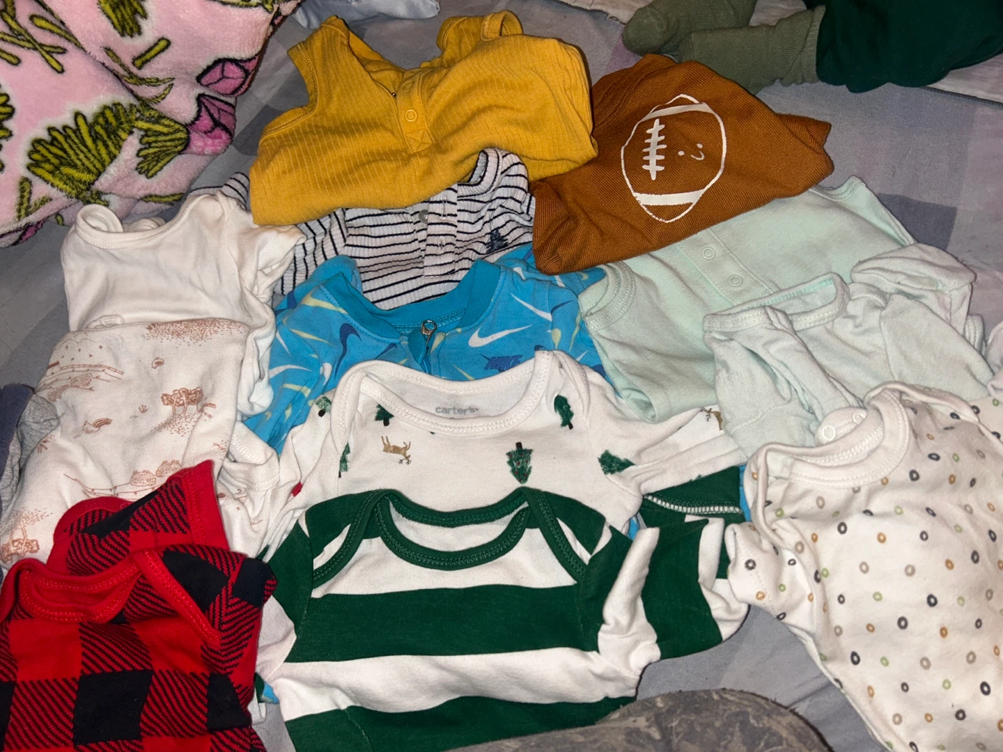 Baby Onesies Lot - Carter's, Nike, Gerber