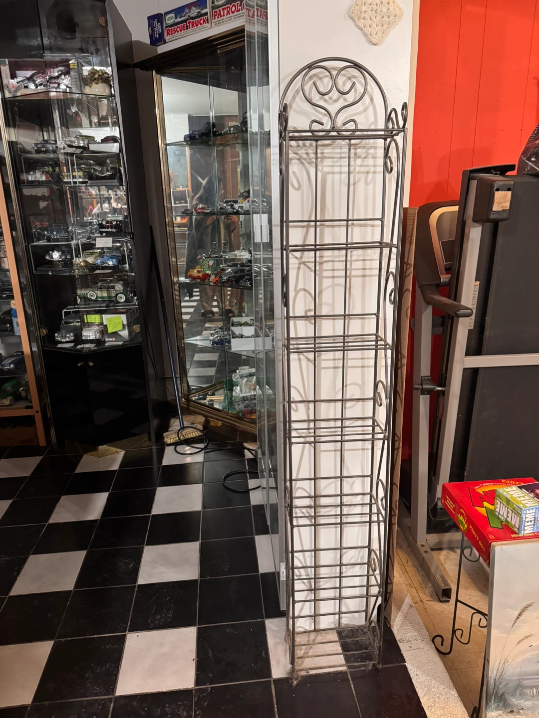 Ornate Metal Display Shelf