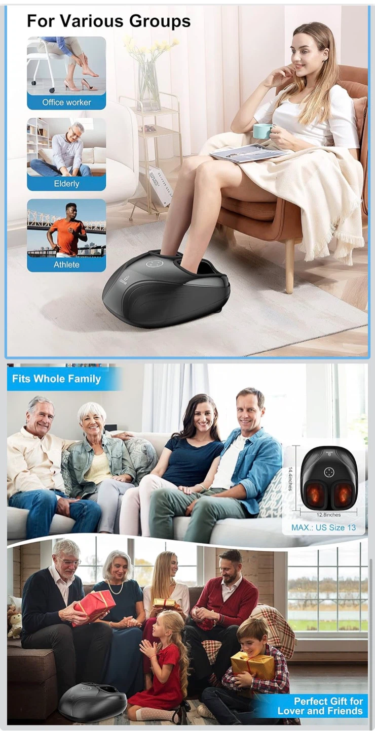 Comfier Shiatsu Foot Massager with Compression and Heat - photo 4