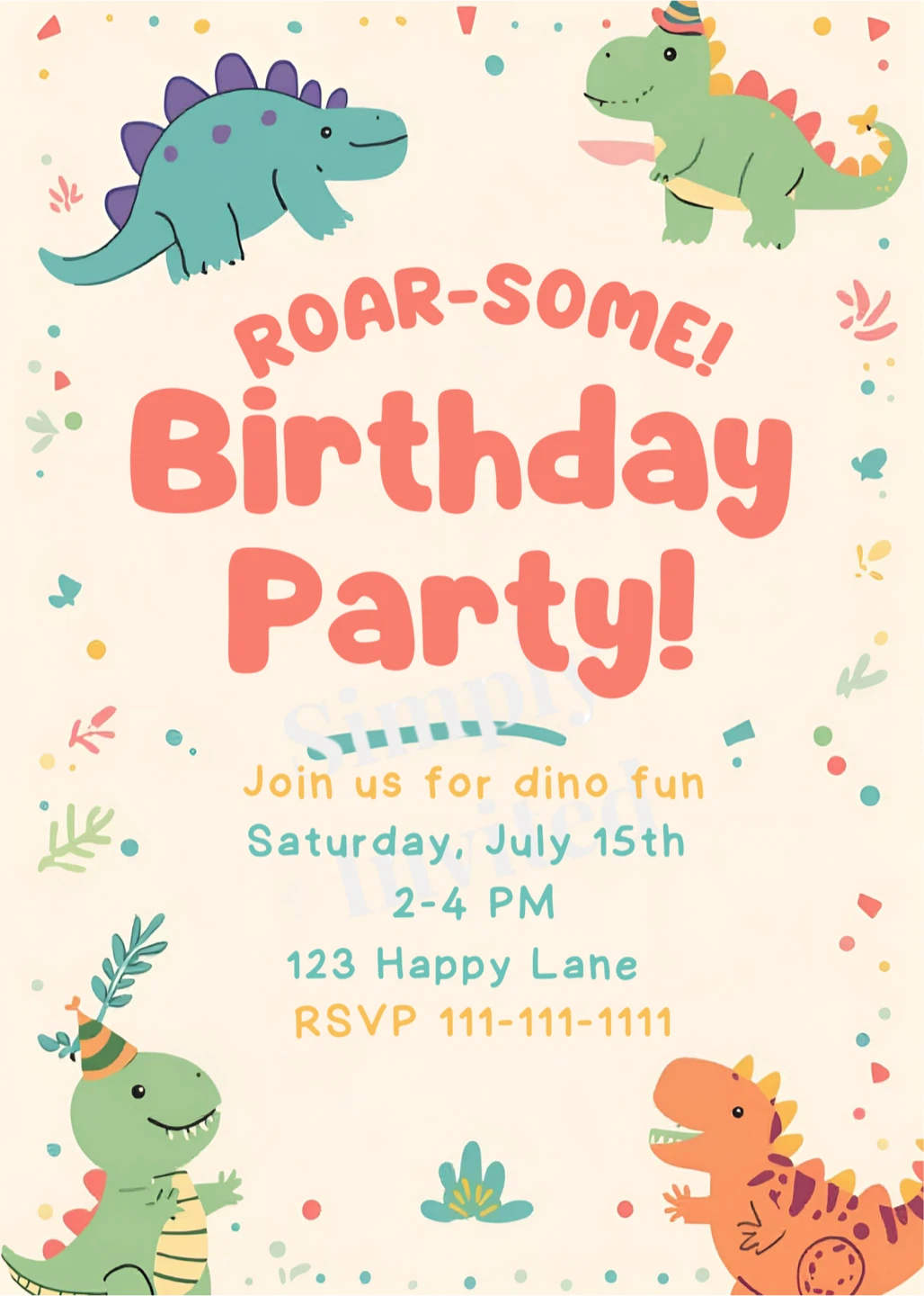 Personalized Digital Party Invites for Boys & Girls - photo 4