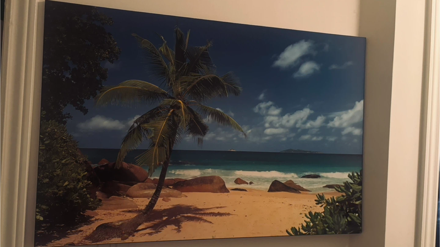 Canvas Print of Tropical Beach Scene