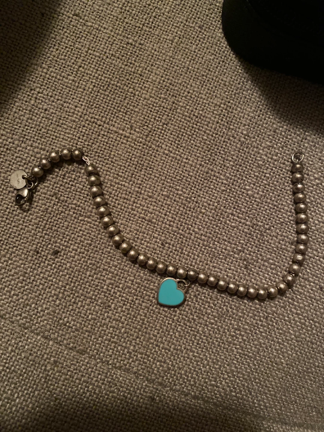 Tiffany & Co. Sterling Silver Heart Tag Beaded Bracelet - photo 2
