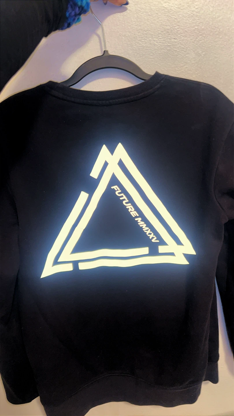 Black Crewneck Sweater "FUTURE MMXXV"
