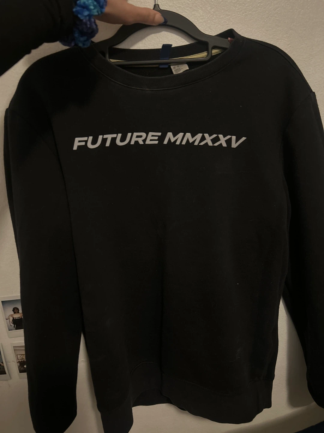 Black Crewneck Sweater "FUTURE MMXXV" - photo 2