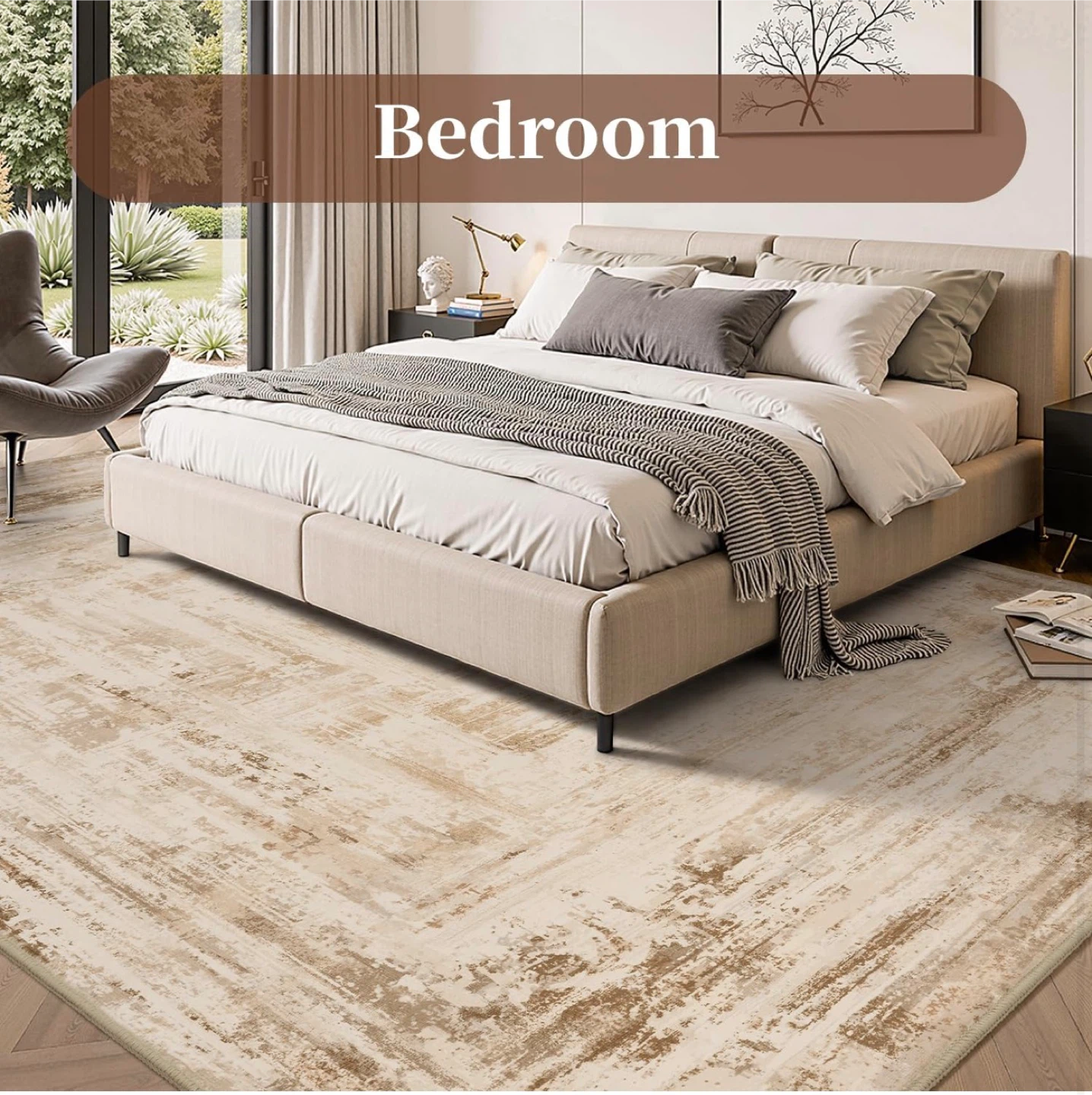 Distressed Area Rug 9ft x 12ft - photo 2