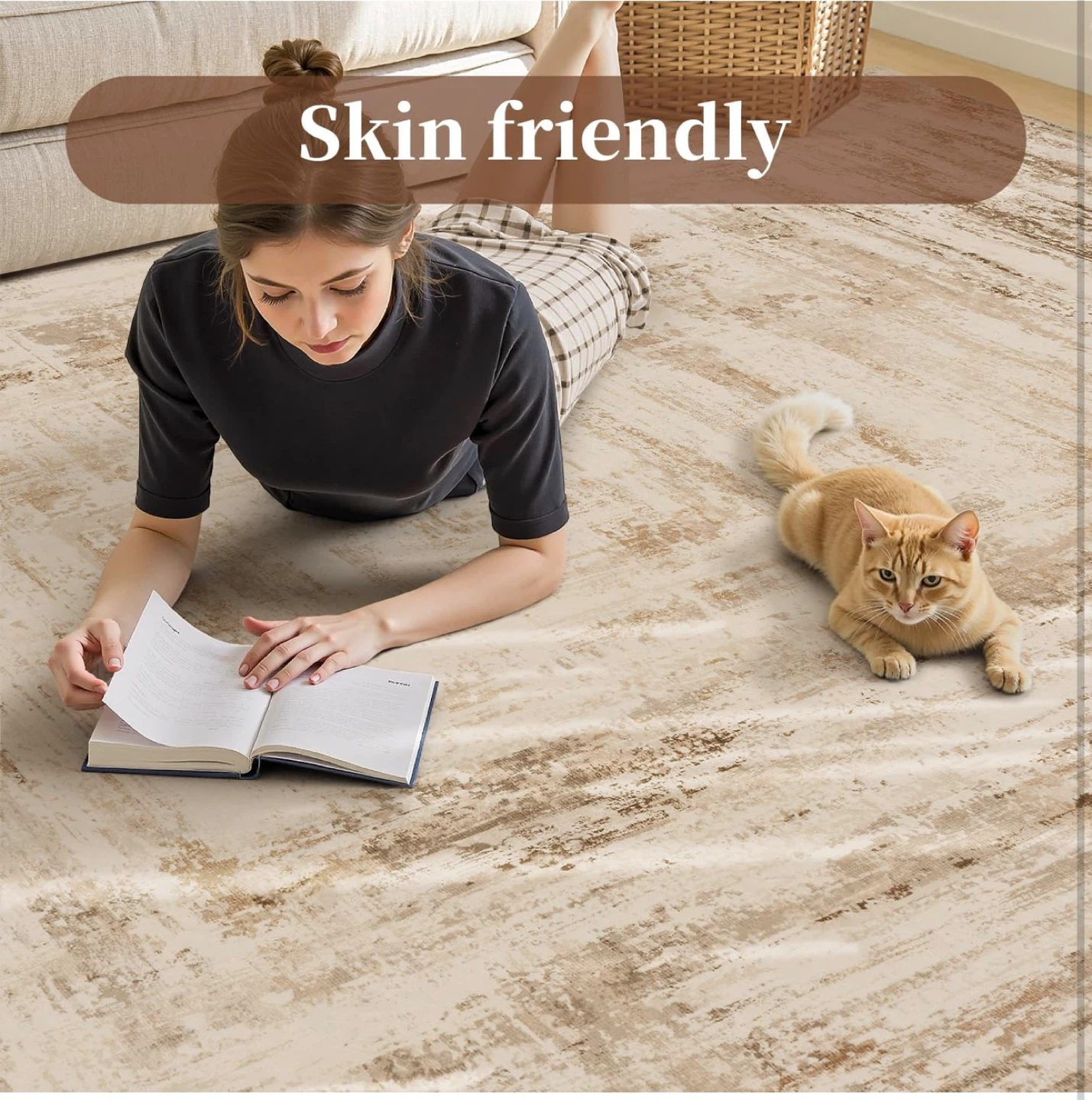 Distressed Area Rug 9ft x 12ft - photo 4