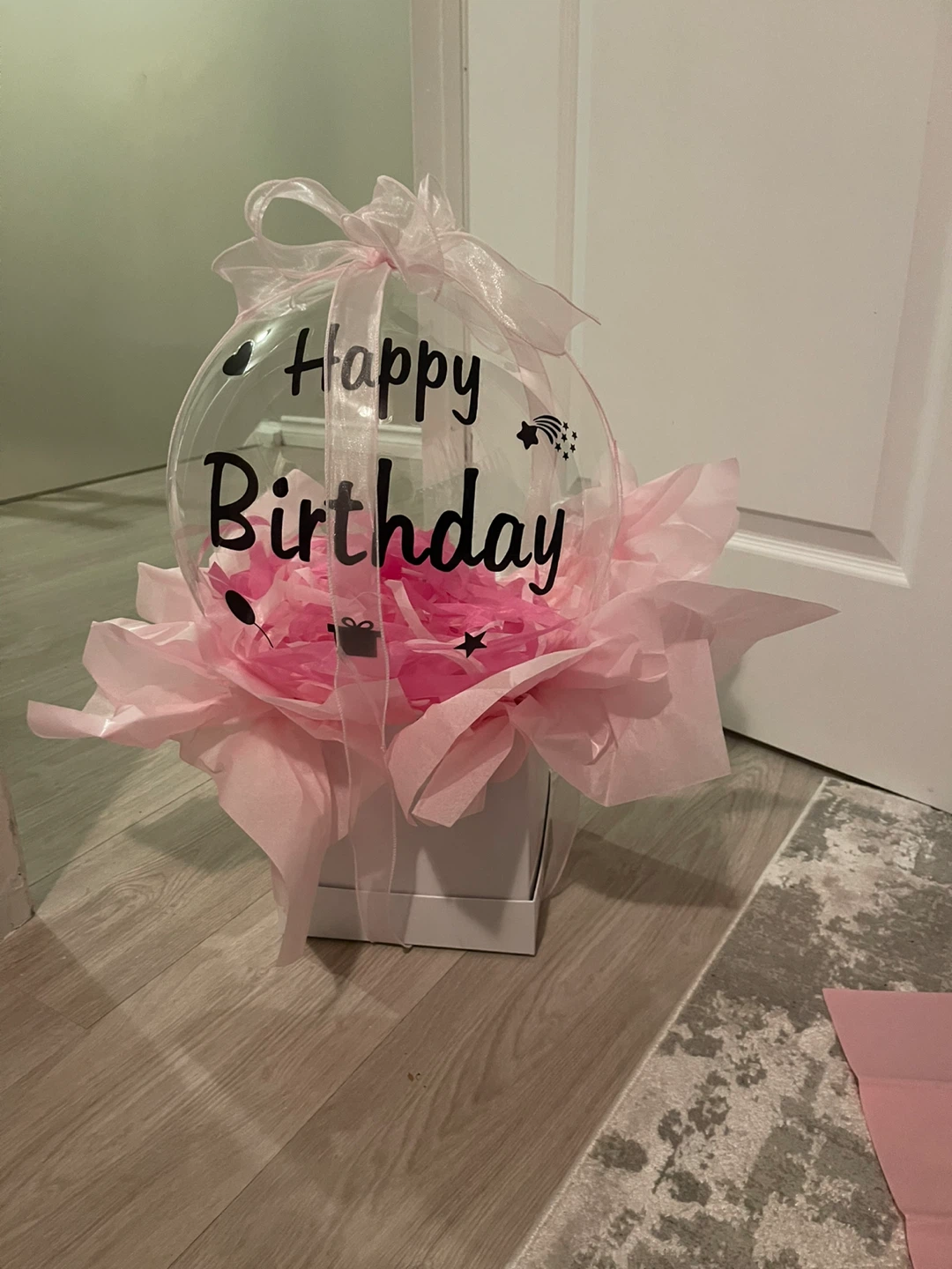 Happy Birthday Clear Balloon Box - photo 2