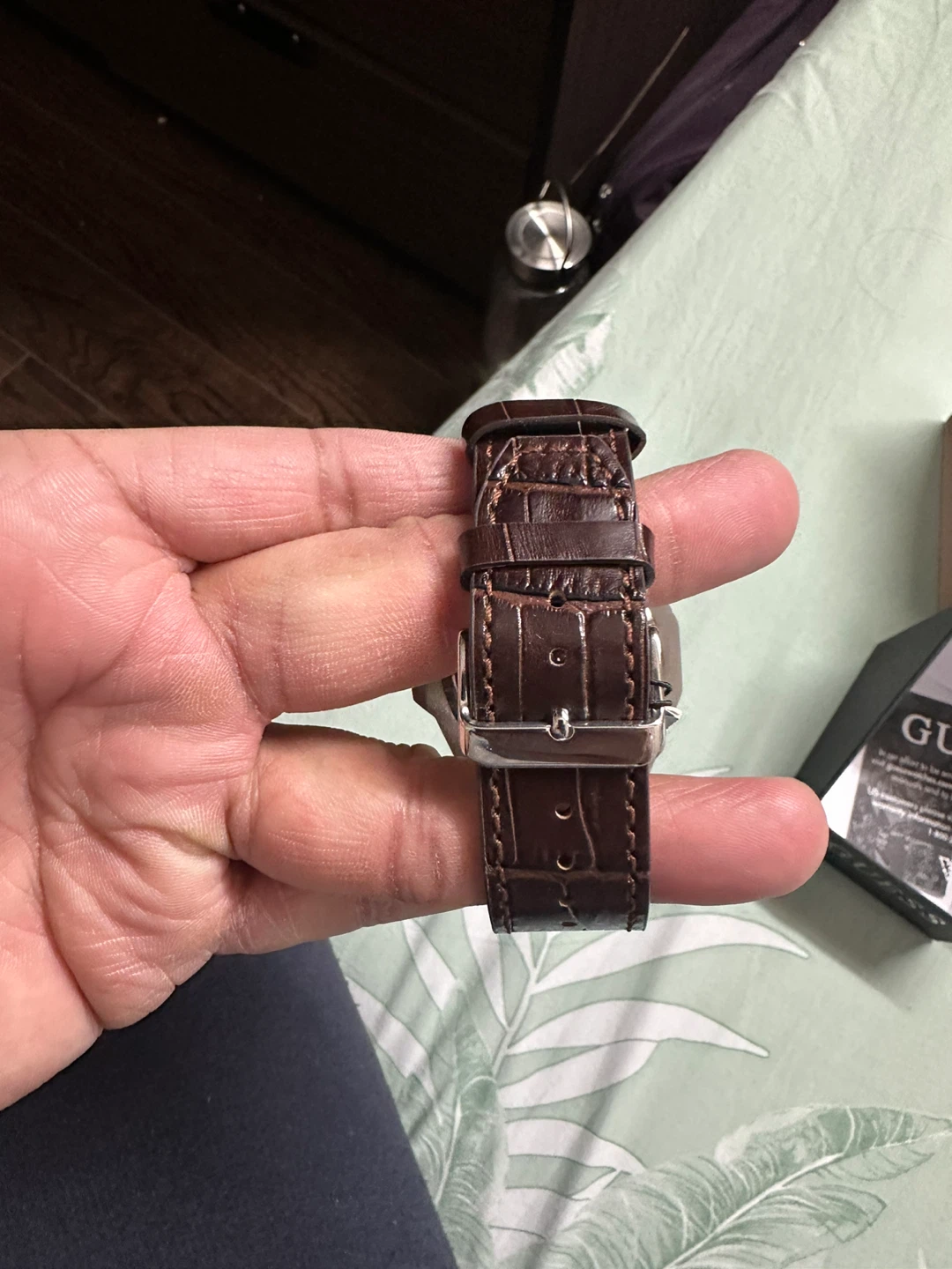 GUESS Watch with Brown Leather Strap - photo 4