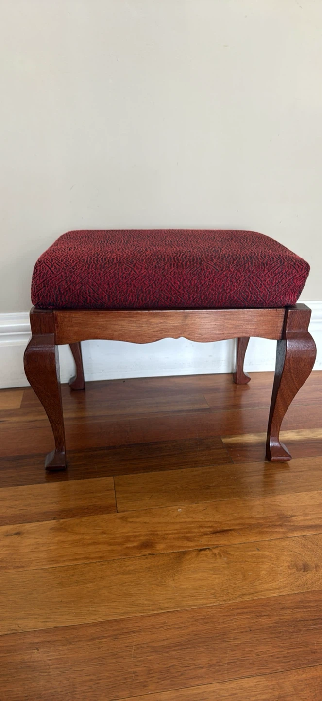Vintage Wood Footstool (NW)