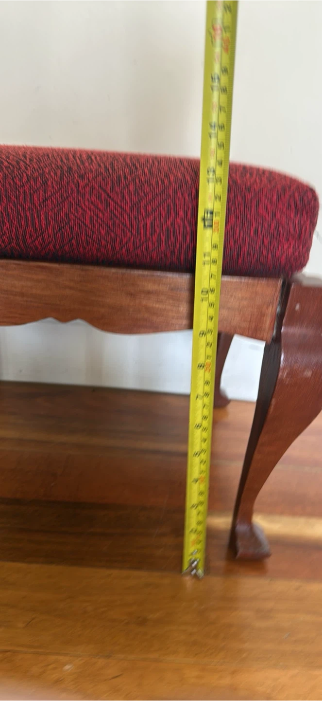 Vintage Wood Footstool (NW) - photo 4