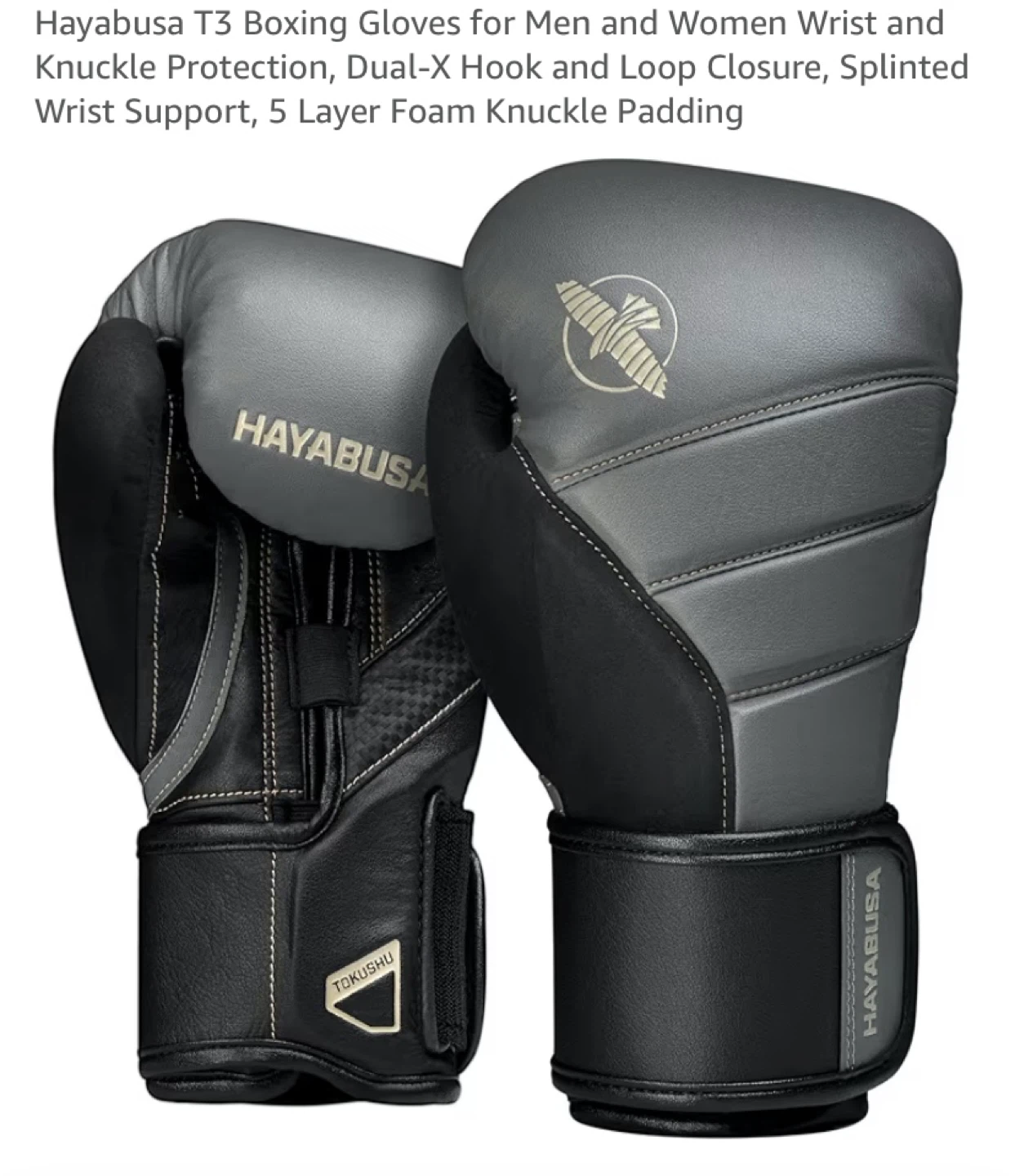 New Hayabusa T3 Leather Boxing Gloves 16oz