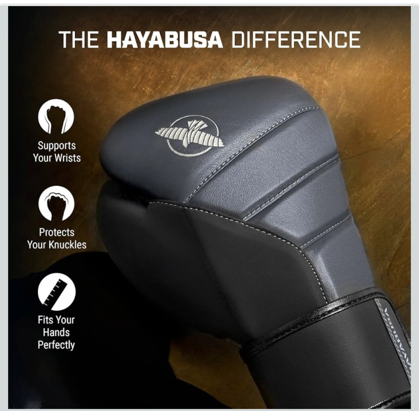New Hayabusa T3 Leather Boxing Gloves 16oz - photo 2