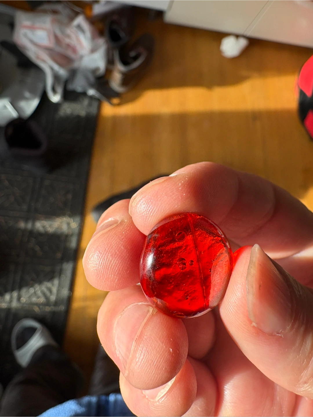 Red precious stone