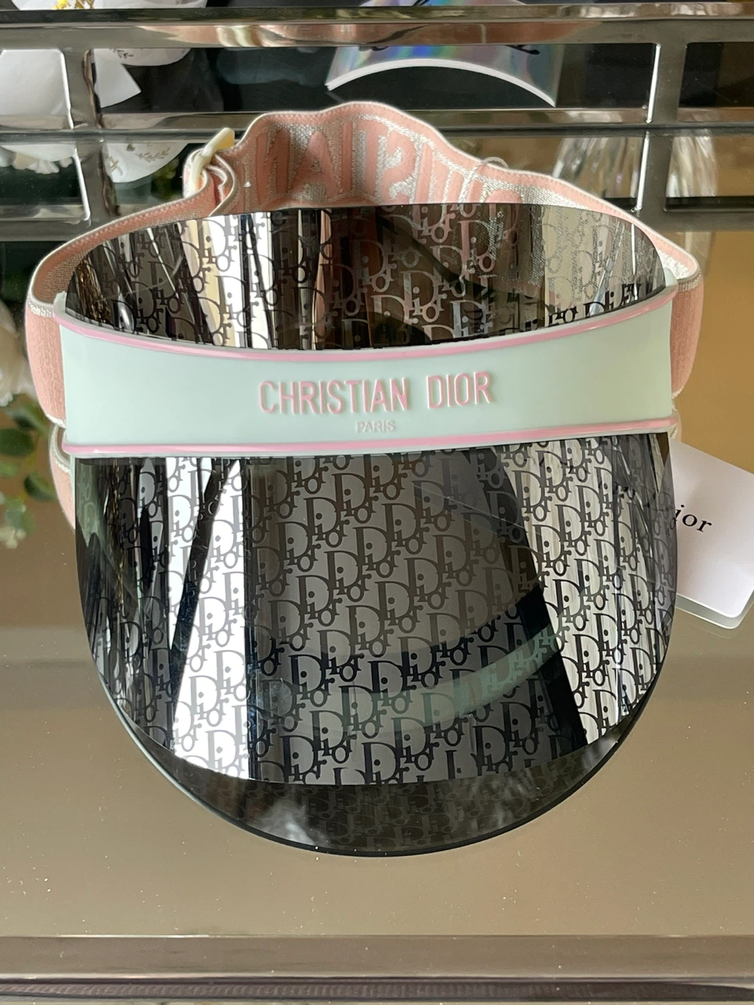 Christian Dior Clear Monogram Visor