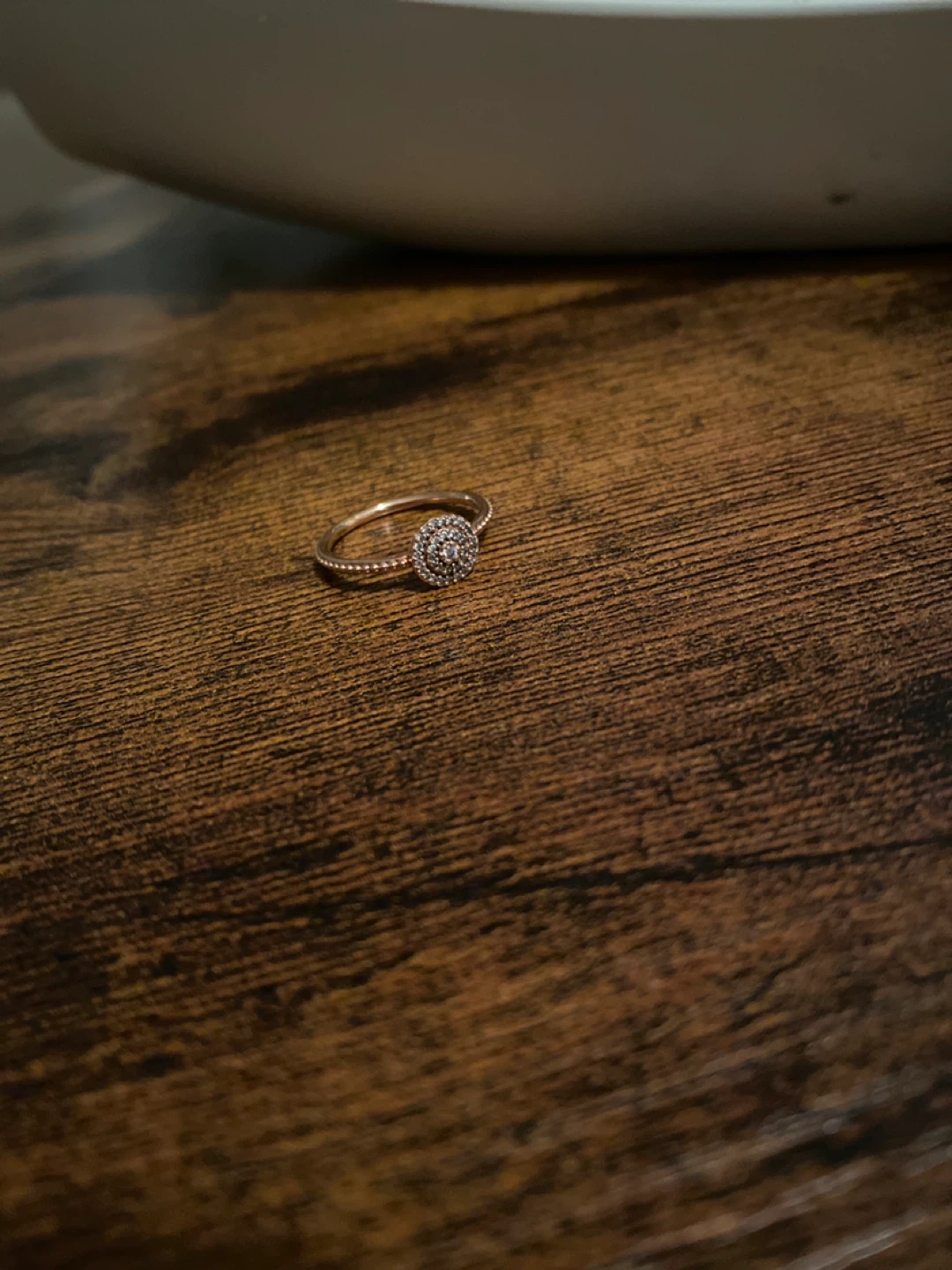 Pandora Sparkling Double Halo Ring Rose Gold - photo 3