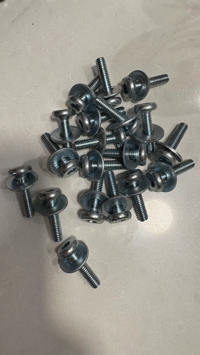 19 pieces Machine Screws with Integrated Washer