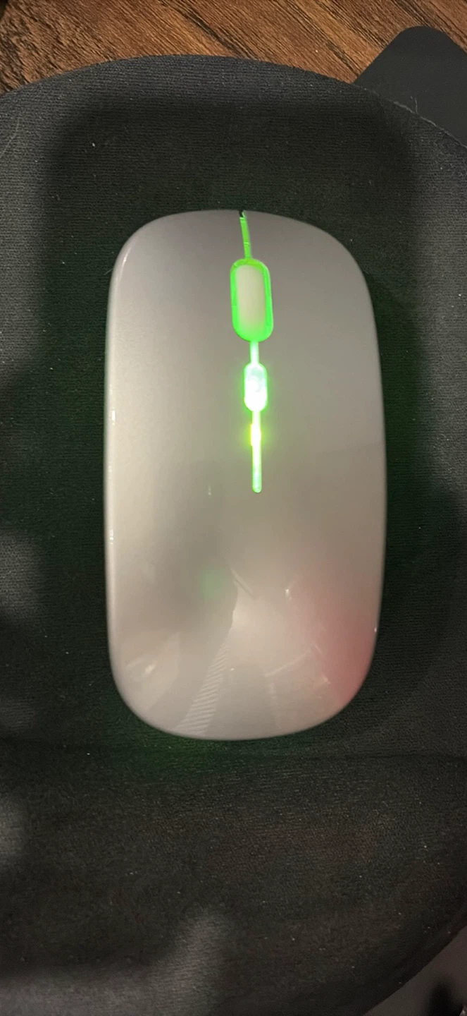 Wireless Ergonomic Mouse with LED Lights - photo 2
