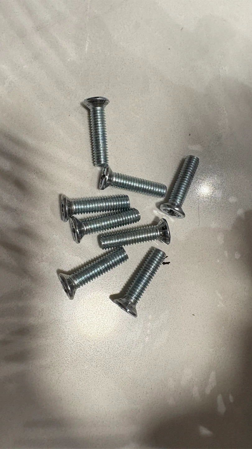 Flat head screws