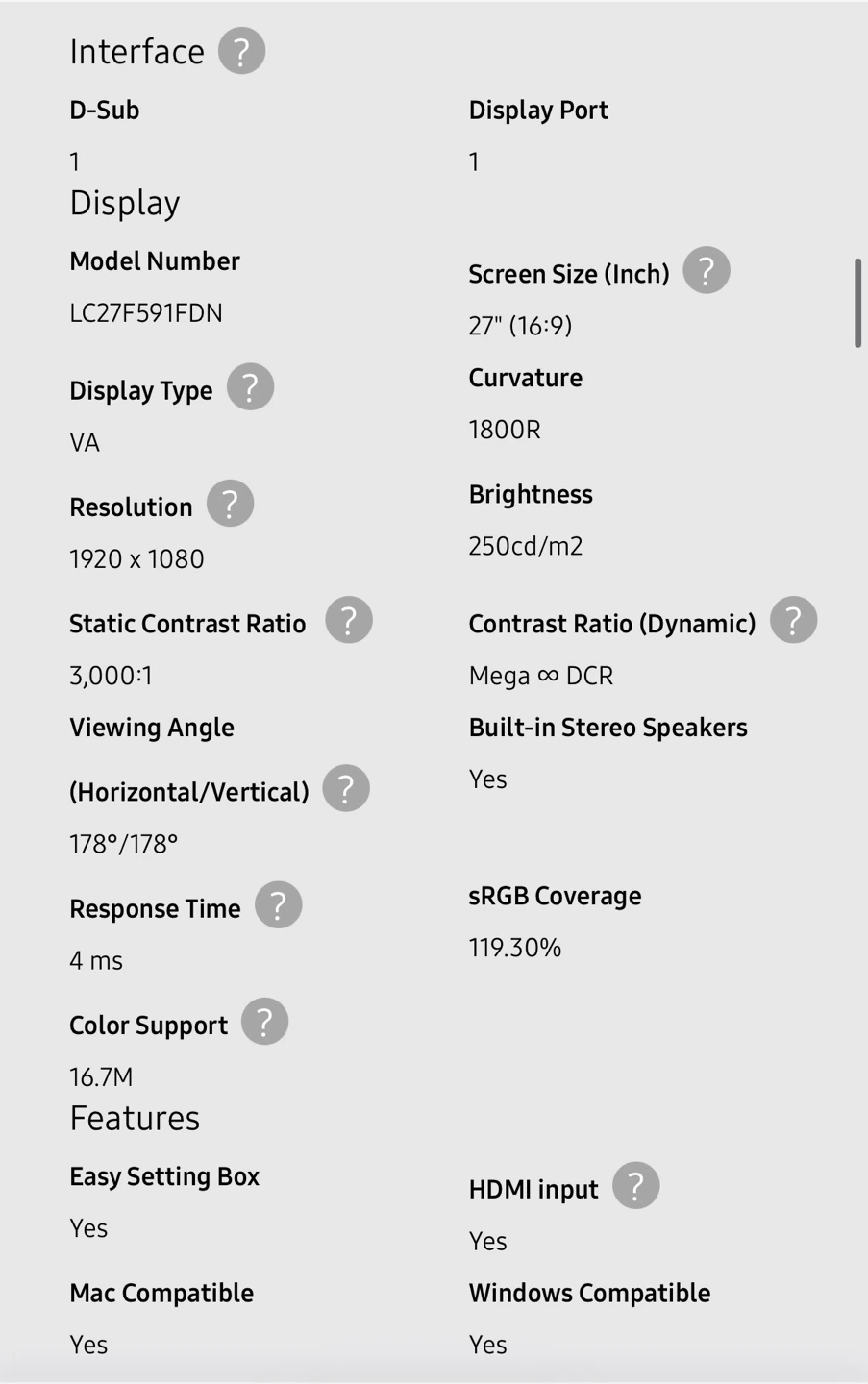 Samsung 27" Curved Monitor - photo 3