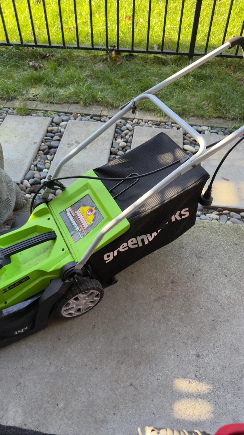 Greenworks 14-Inch 9 Amp Corded Lawn Mower - photo 3