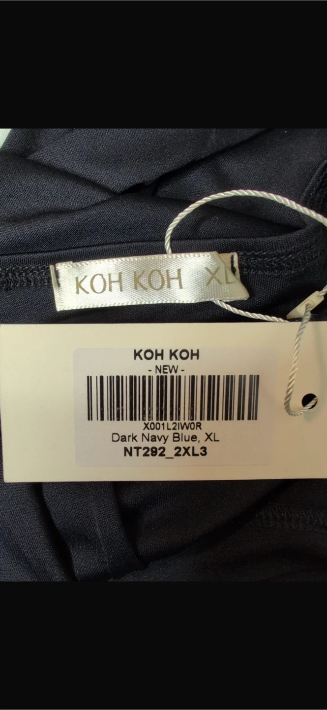 NEW! Koh Koh Dark Navy Blue Maxi Dress - Size XL - photo 4