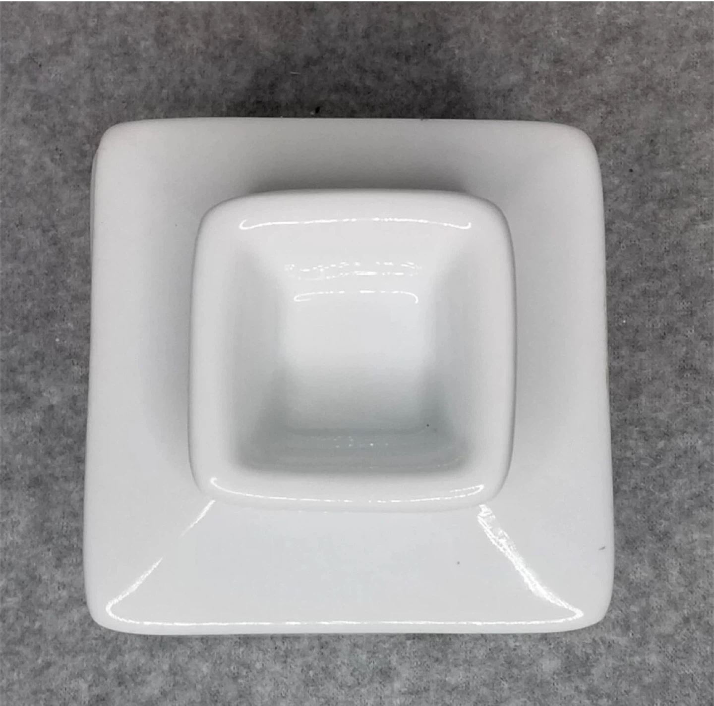 White Ceramic Butter Dish with Lid - photo 3
