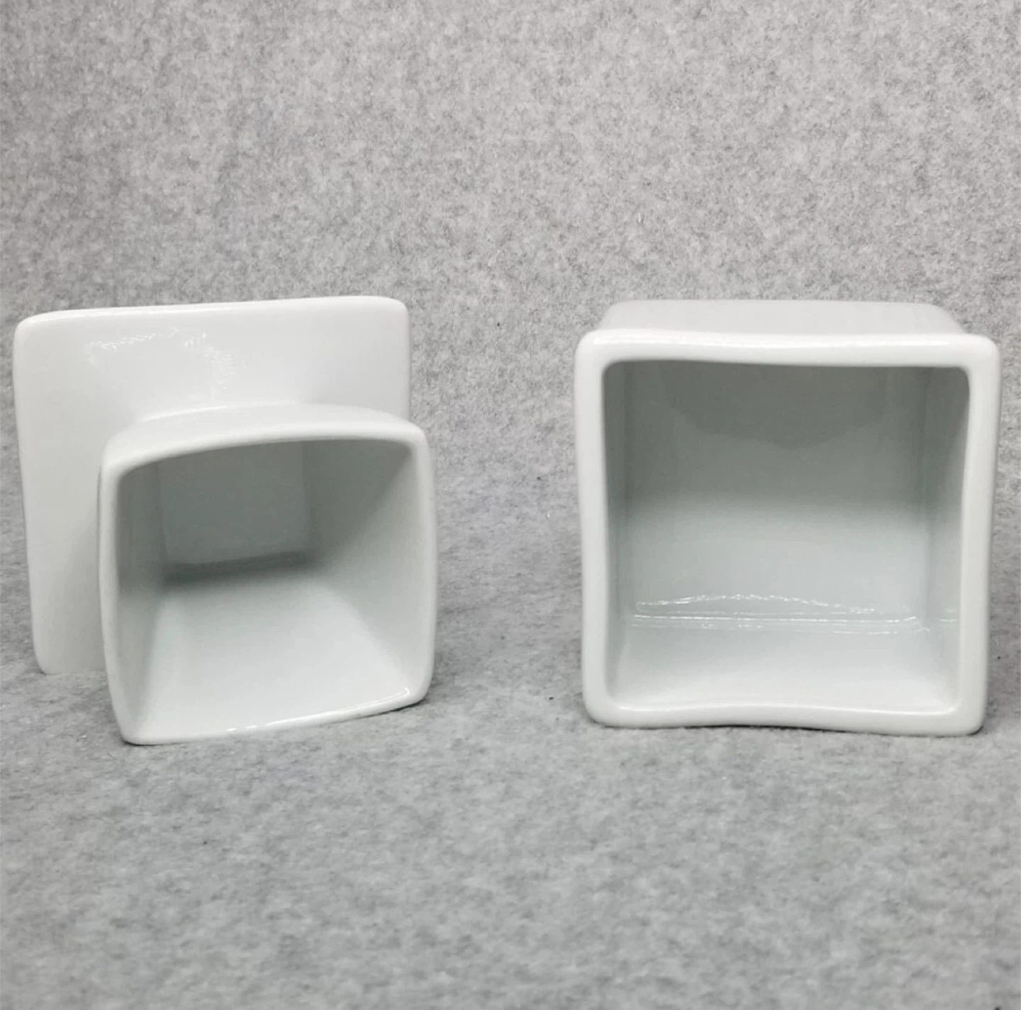 White Ceramic Butter Dish with Lid - photo 5