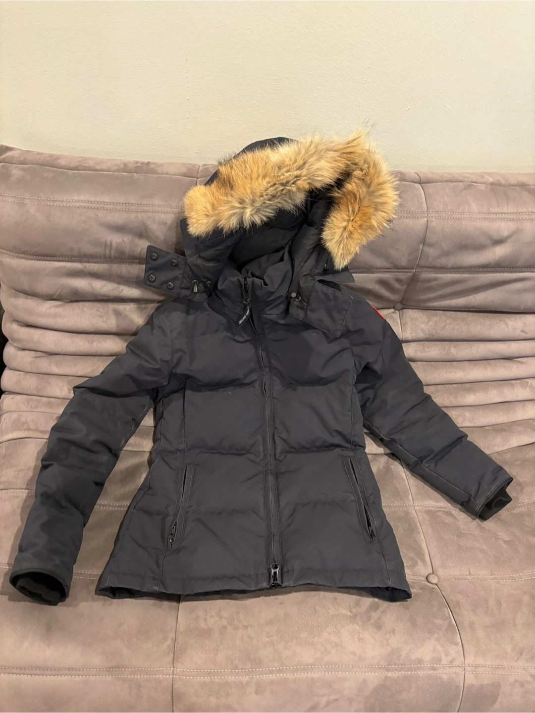 Canada Goose Black Puffer Jacket with Fur Hood - photo 4