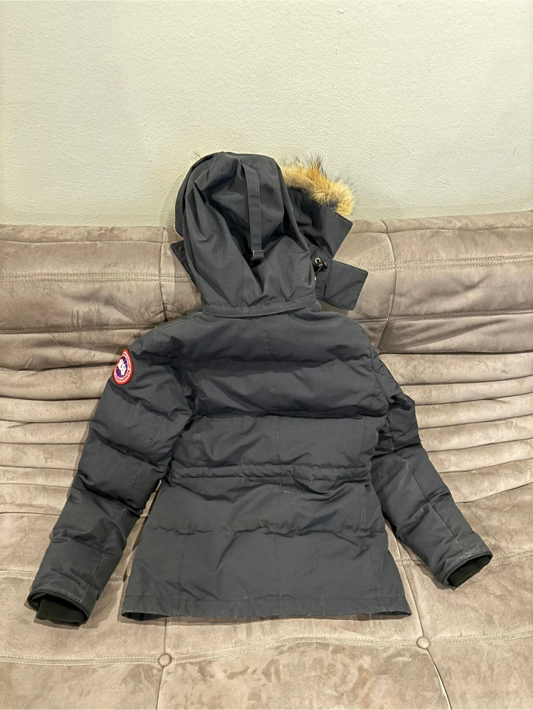 Canada Goose Black Puffer Jacket with Fur Hood - photo 2