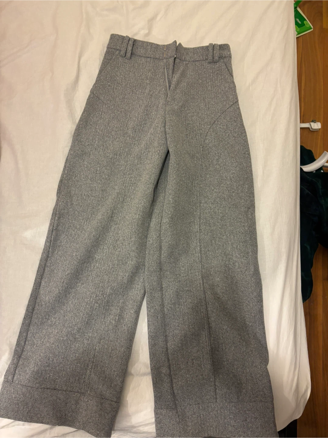Laminapparel Grey Wide Leg Pants Size S