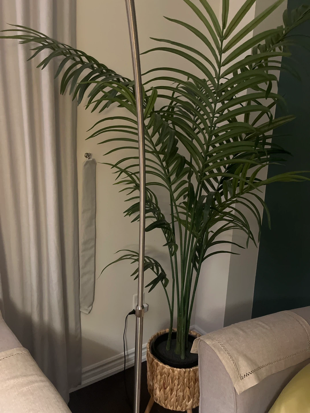 Artificial Areca Palm Plant in Woven Basket - photo 4