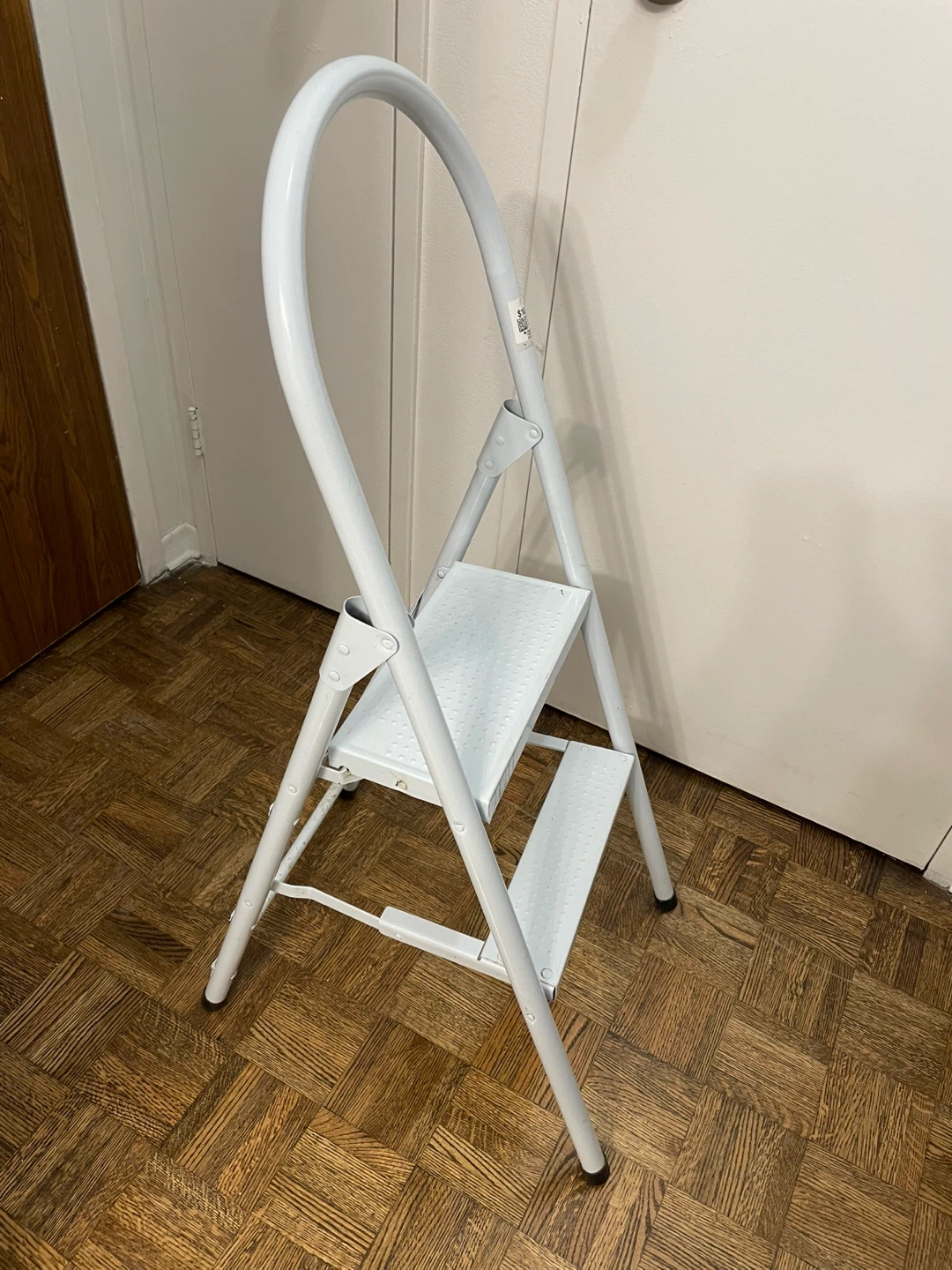 White 2-Step Folding Step Stool Ladder - photo 3
