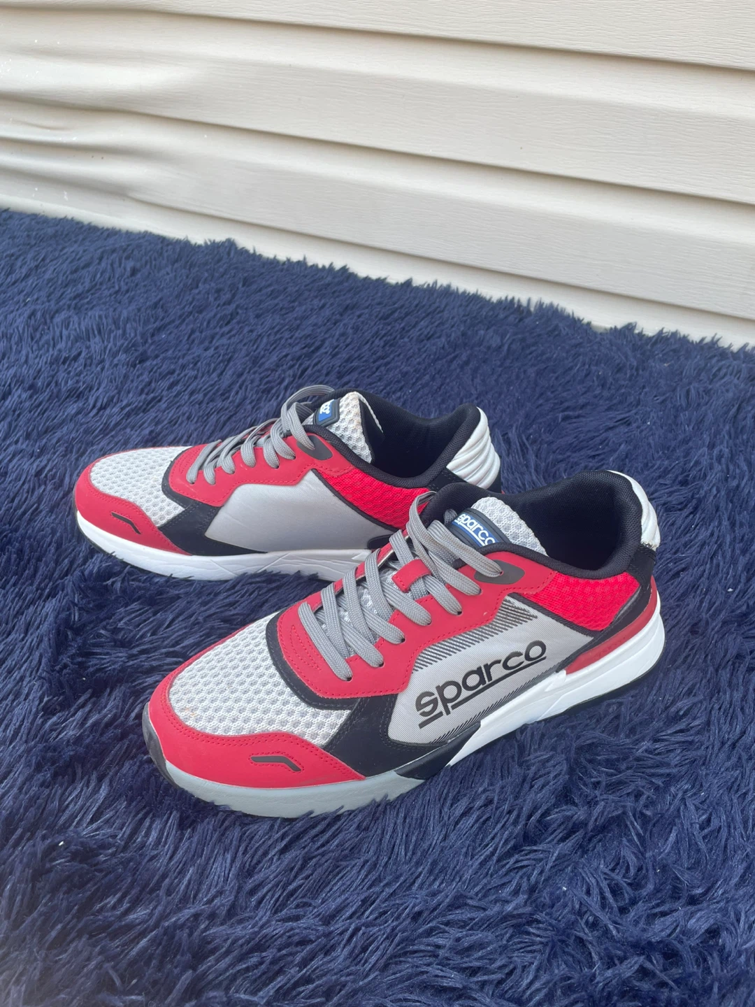 Sparco Red and Grey Athletic Shoes