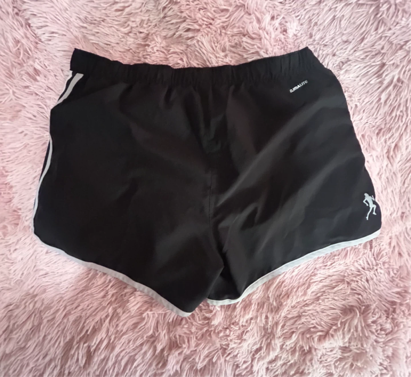 Adidas Marathon 10 Running Shorts Black White Size M - photo 3