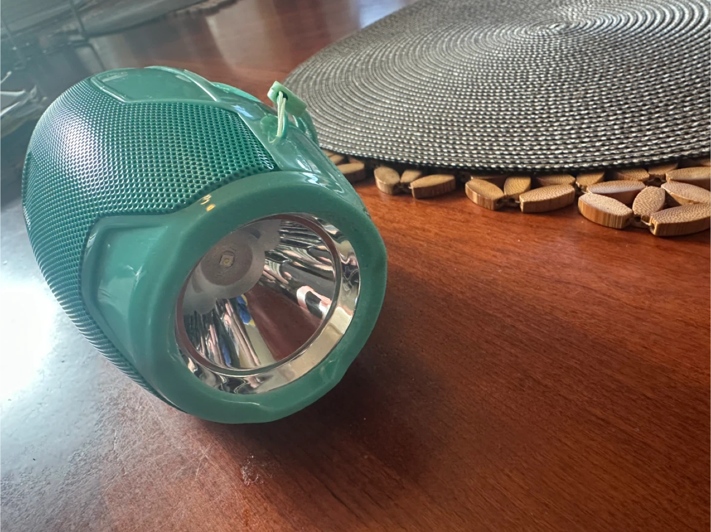 Teal Portable Bluetooth Speaker with USB Charging Cable - photo 4