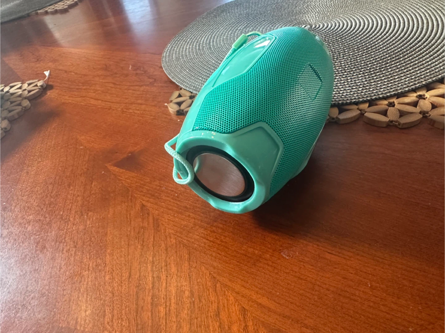 Teal Portable Bluetooth Speaker with USB Charging Cable - photo 2