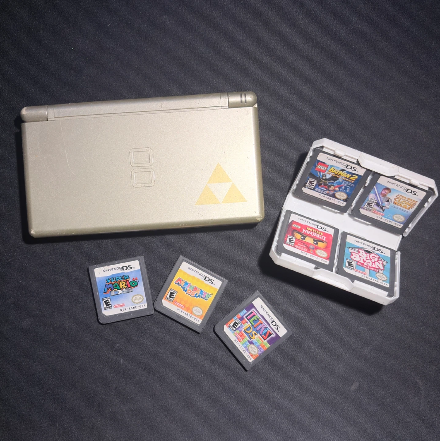 Nintendo DS Lite limited Edition Zelda Gold with Games
