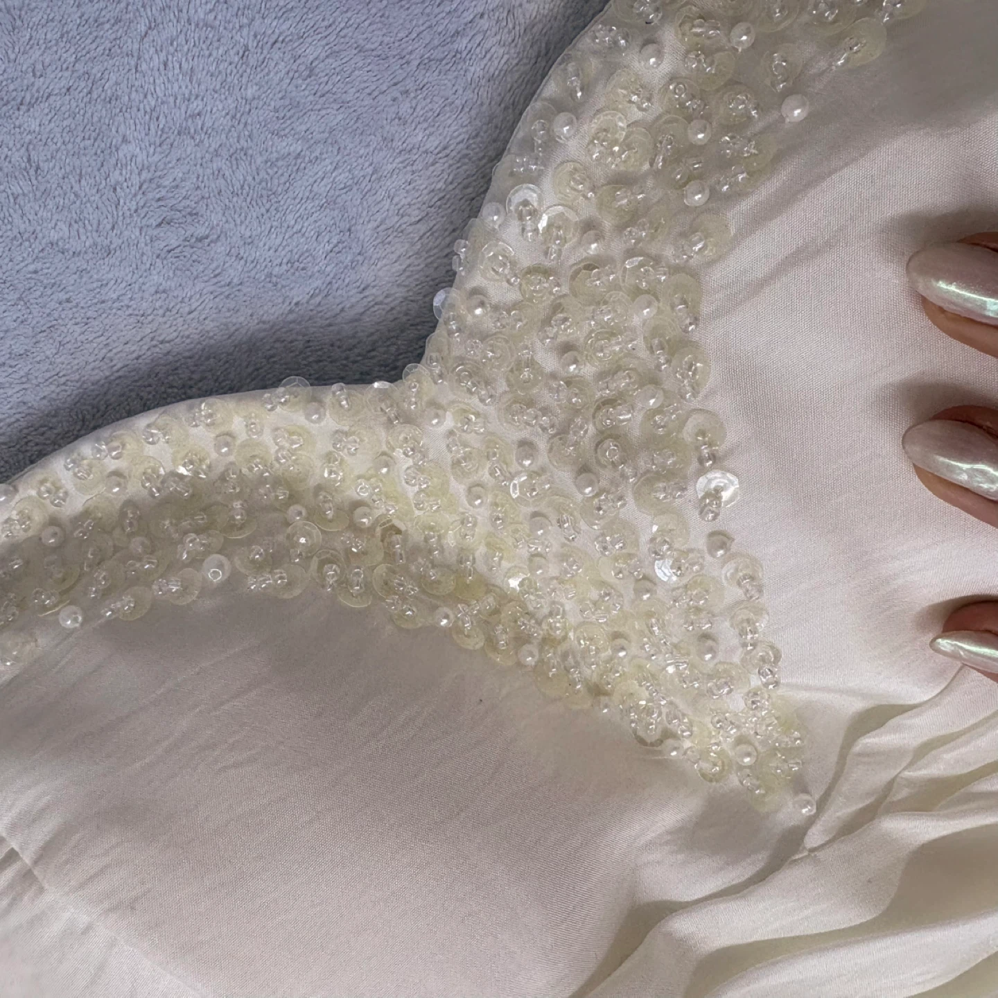 Light In The Box White Taffeta Mermaid Wedding Dress Size 6 - photo 3