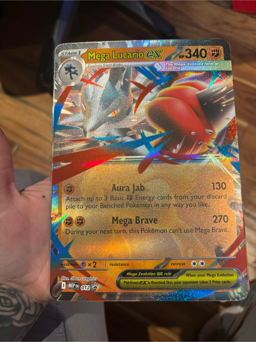 Mega Lucario, Mega Venusaur, Mega Kangaskhan jumbo Pokemon cards - photo 2