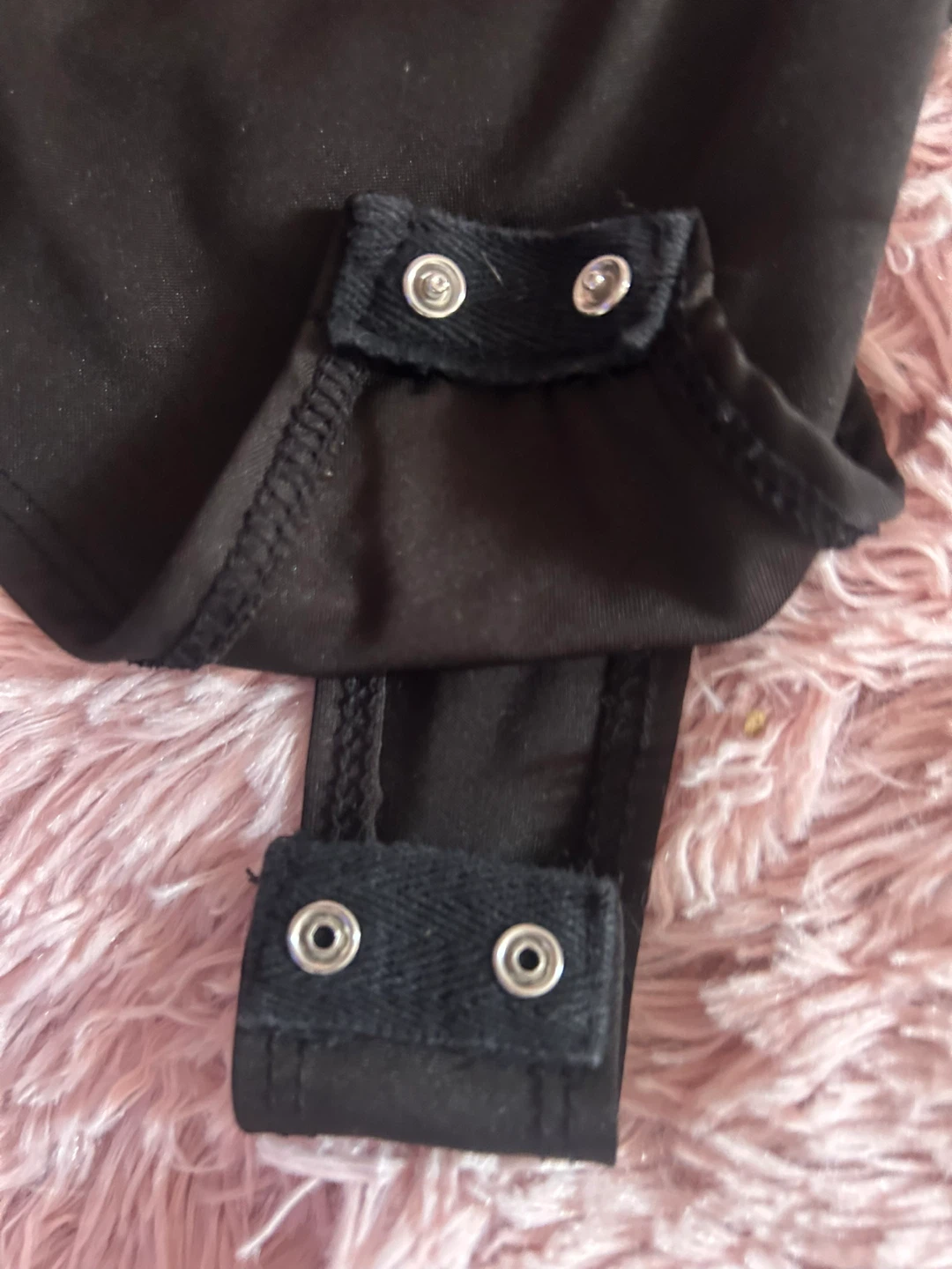 Black Square Neck Short Sleeve Bodysuit - photo 3