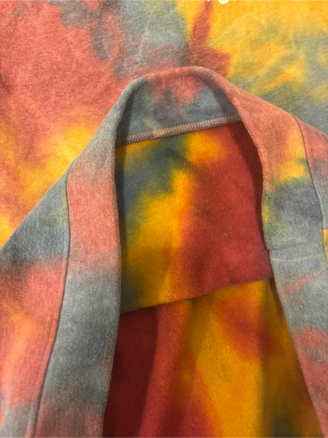 Fleeced Tie-Dye Crewneck Sweatshirt - photo 2