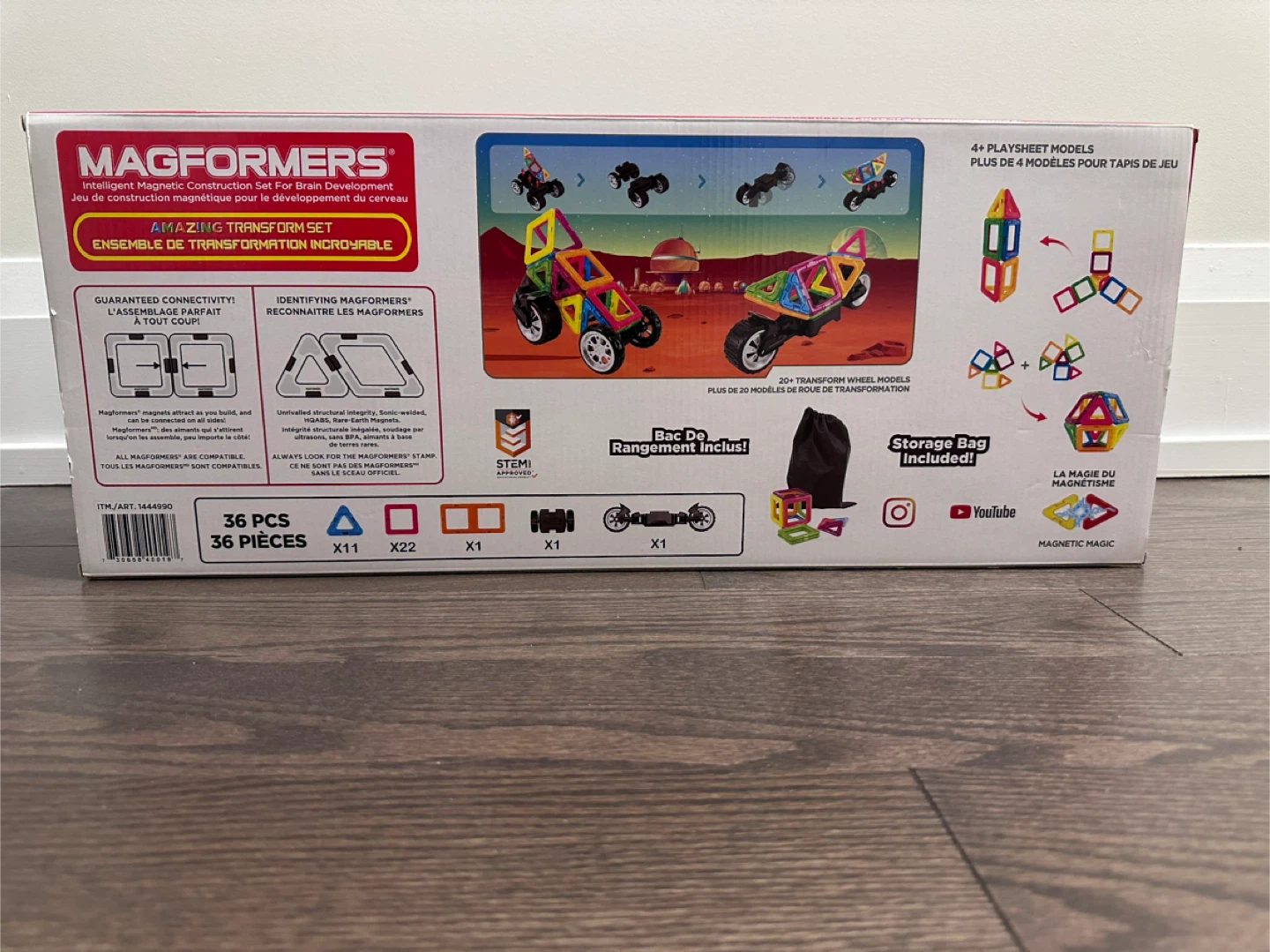 MAGFORMERS Vehicle Set 36 Piece Magnetic Construction Toy - photo 2