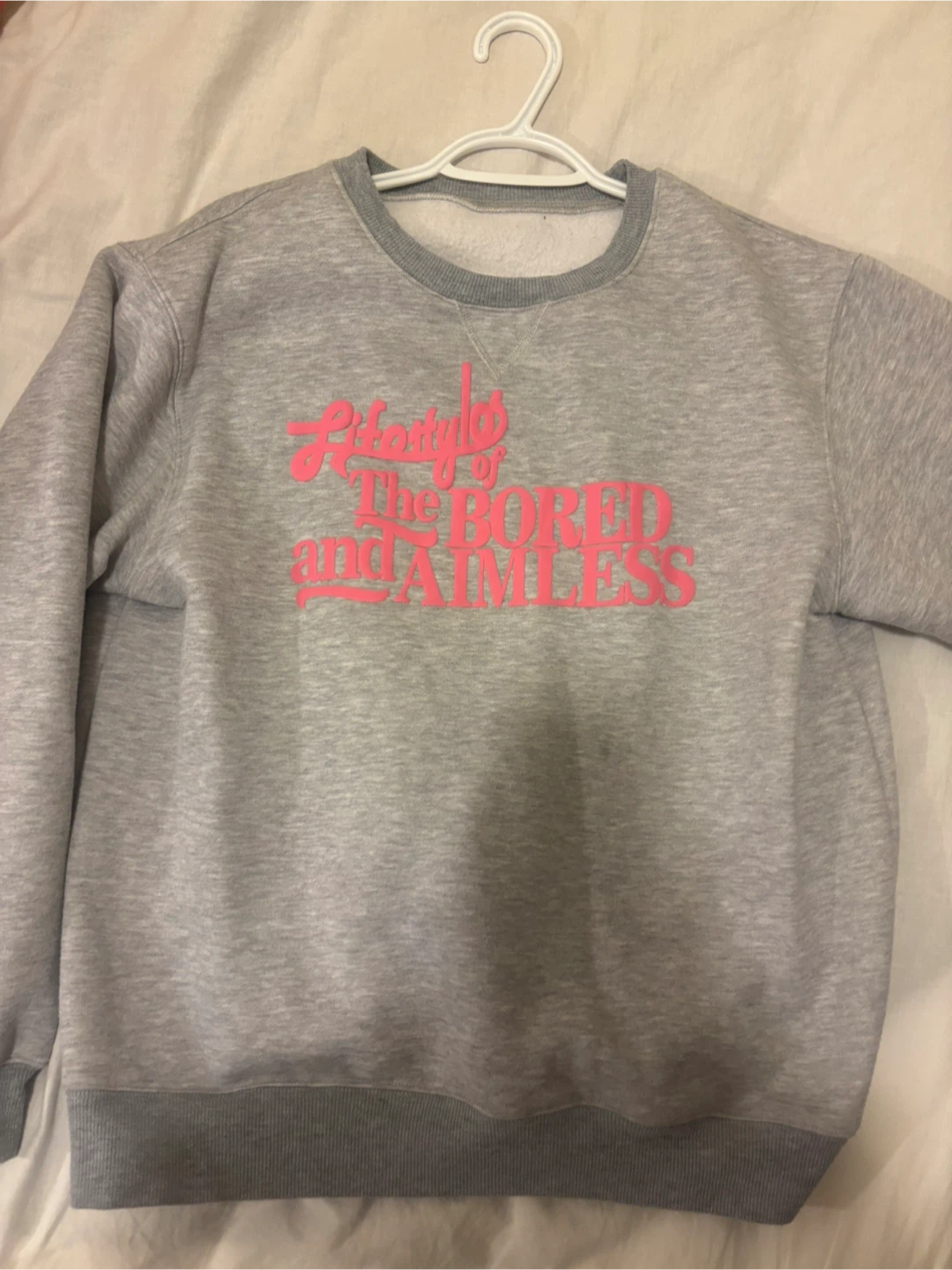 Fleeced Grey Crewneck Sweatshirt