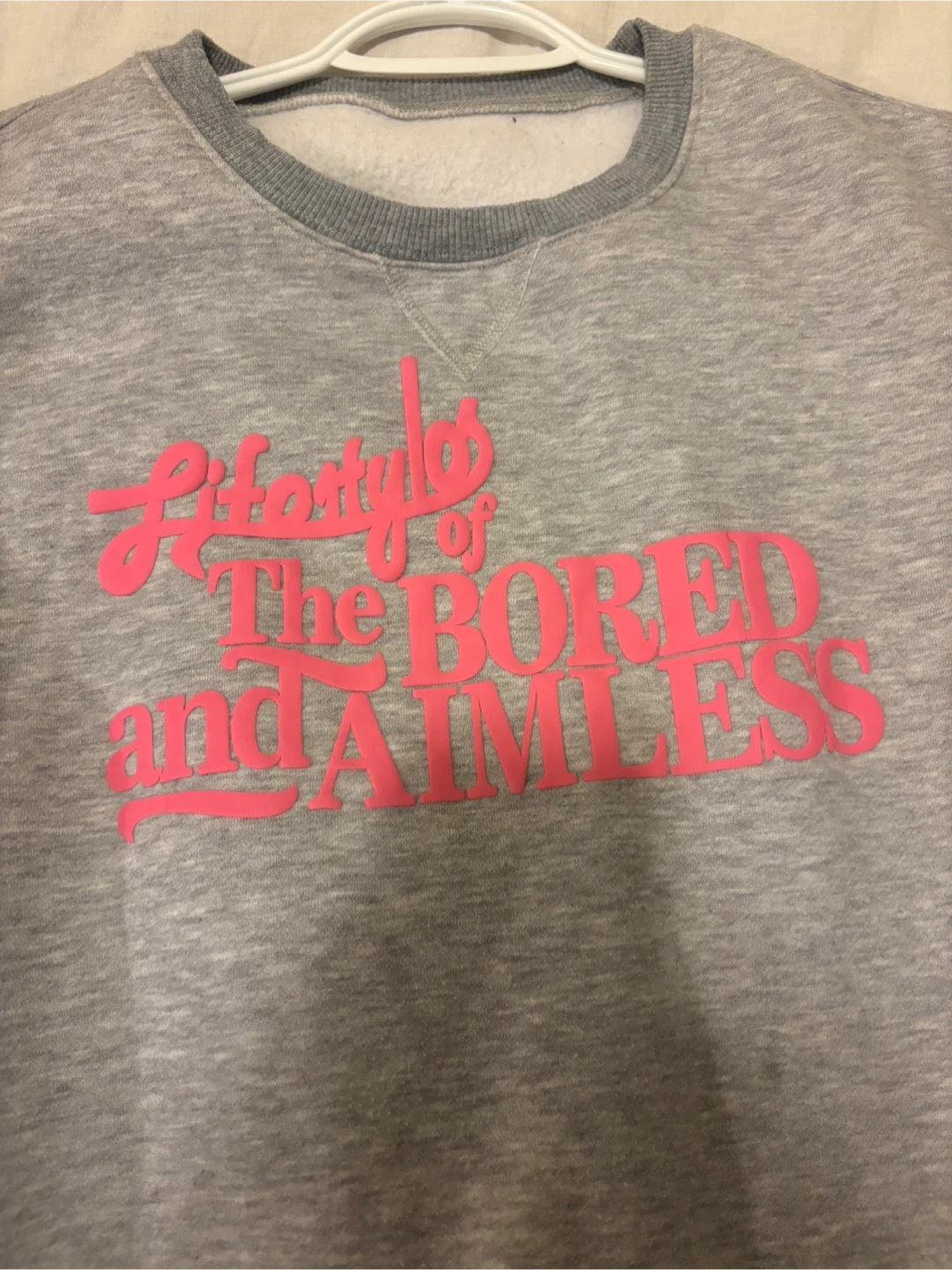 Fleeced Grey Crewneck Sweatshirt - photo 2