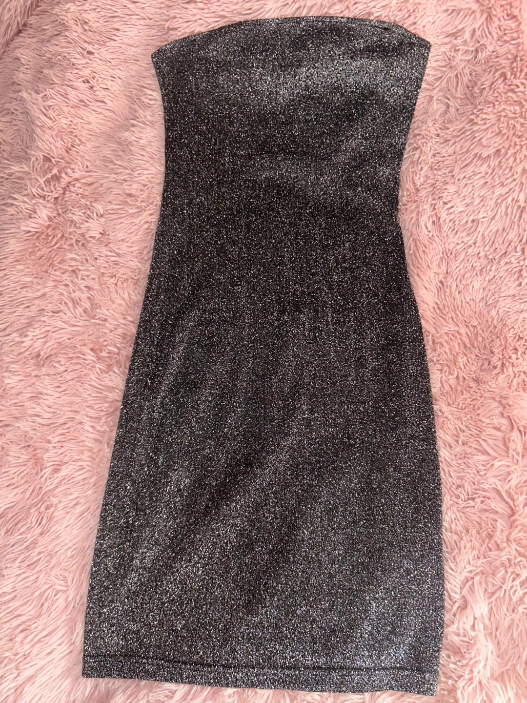 Black Sparkly Strapless Dress🏆 - photo 4