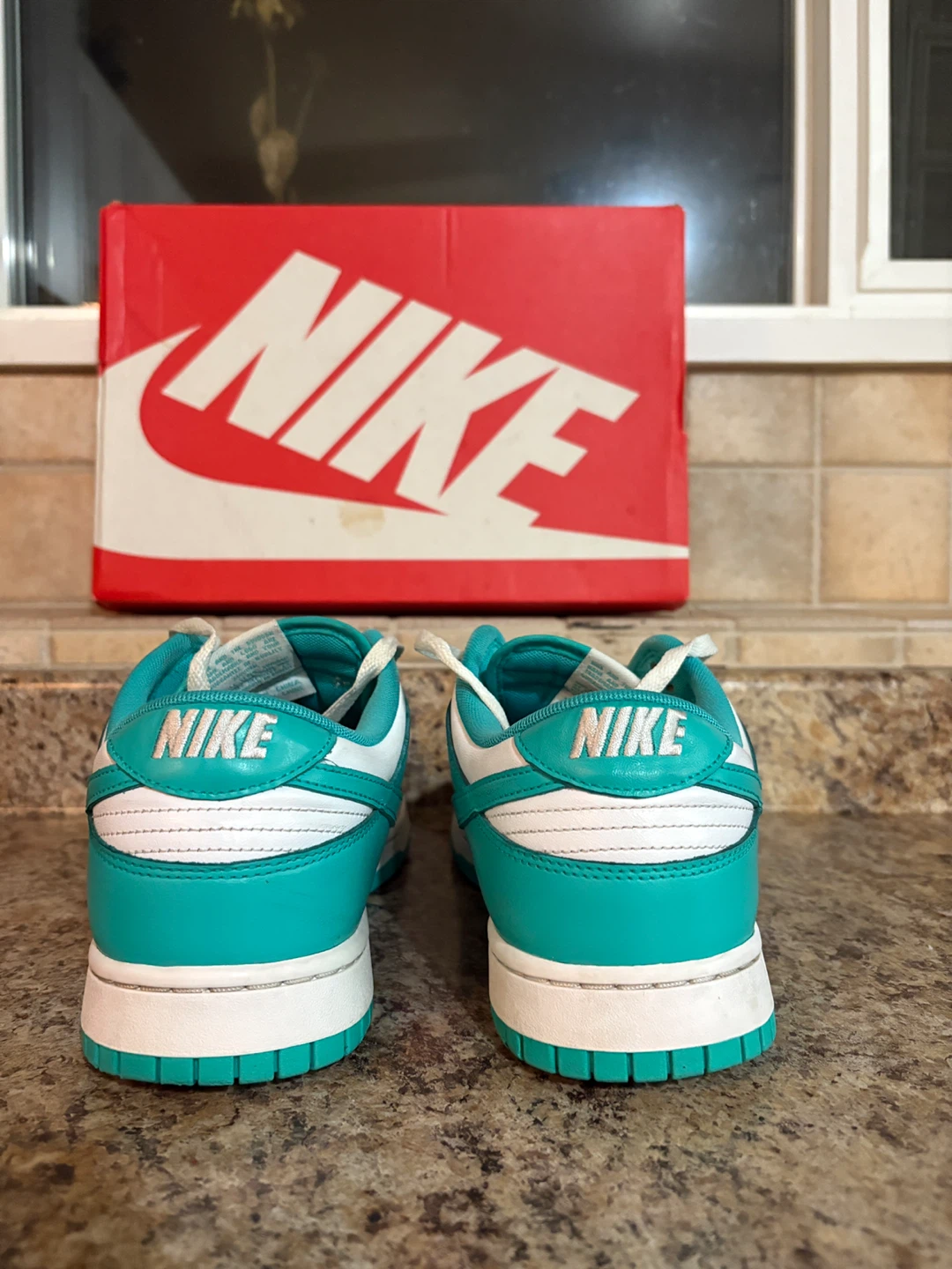 Nike Dunk Low Teal White Sneakers - photo 2