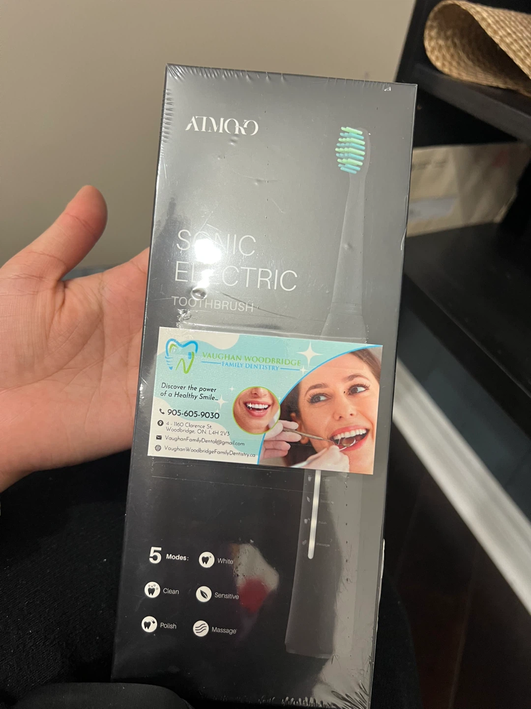 AIMOO Sonic Electric Toothbrush - Black - photo 2