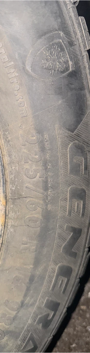 225-60-R16 winter tires 180$ - photo 3