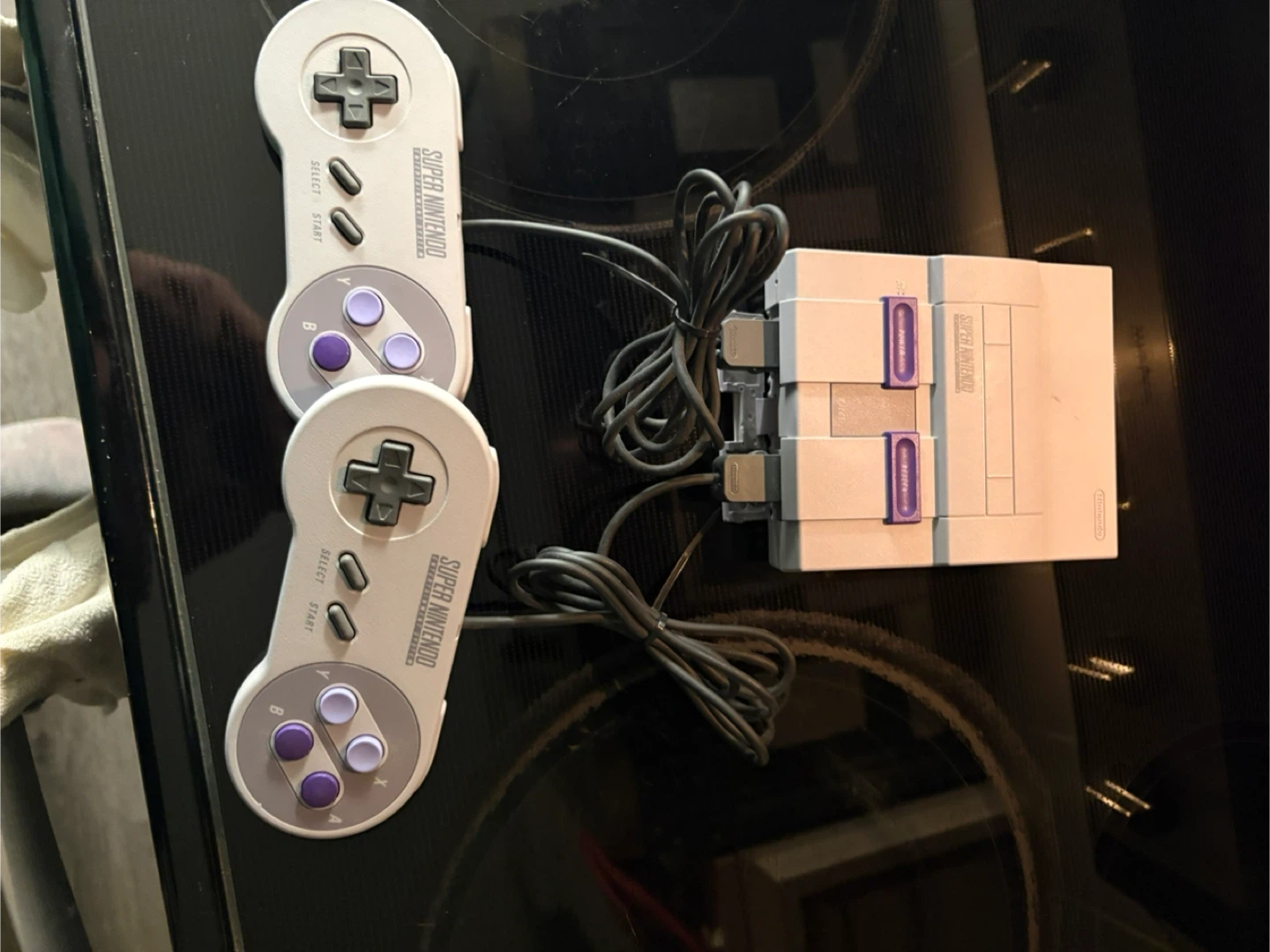 Super Nintendo Console with 2 Controllers