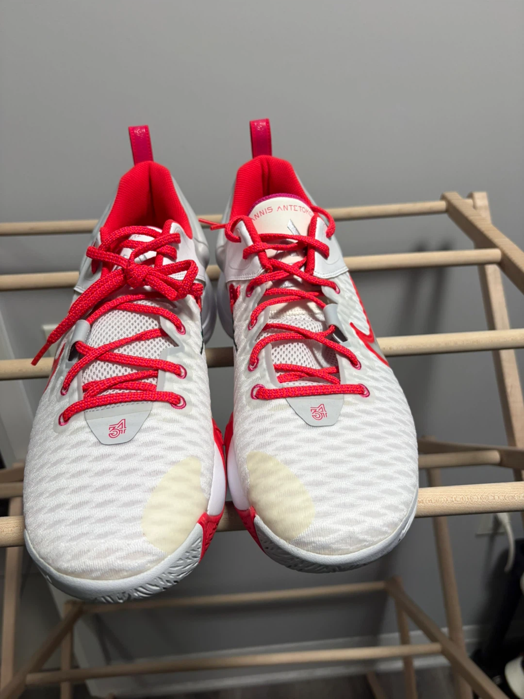 Nike Giannis Immortality 2 Basketball Shoes White Red